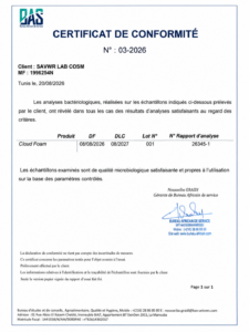 Cloud Foam cloud foam certif